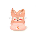 Gratis Silicone Baby Waterproof Bucket Bib Teether Bisa dicopot